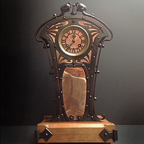 Art nouveau table clock by Unknown Artist