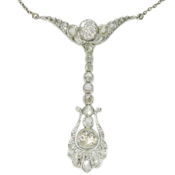 Belle Epoque diamond pendant by Dutch supplier to the court by Artista Desconocido