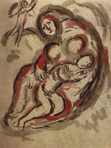 Agar dans le Desert by Marc Chagall