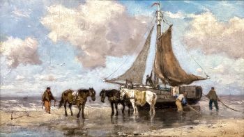 Terugkeer van de Vissersboot by Johan Frederik Cornelis Scherrewitz