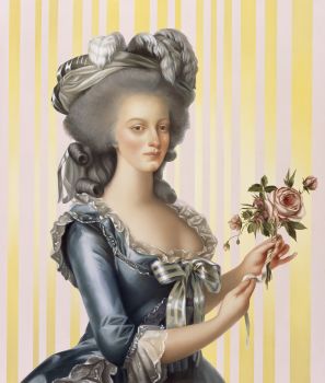 Woman with Rose by Mary Alacoque Waters