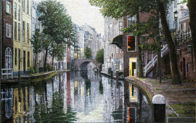 Oudegracht Utrecht 1 by Willem van der Hofstede