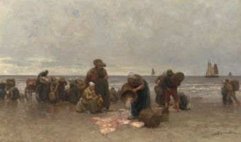 "De visvangst" by Bernardus Johannes Blommers