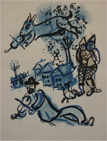 In the Village by Marc Chagall