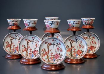 Series of 6 Chinese cups and saucers (Yongzheng period) by Artista Desconocido