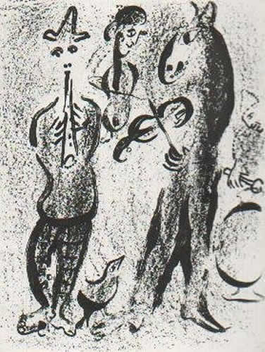 Les Saltimbanques by Marc Chagall