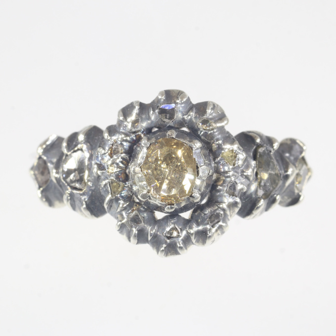 Genuine antique vintage diamond ring by Artiste Inconnu