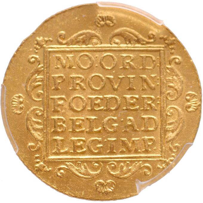 Gold ducat Utrecht PCGS MS 61 by Artista Desconocido
