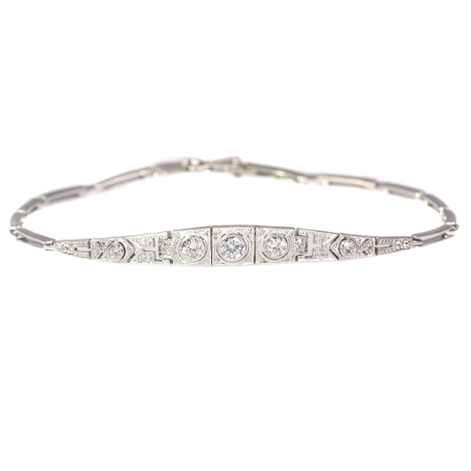 Art Deco diamond bracelet by Onbekende Kunstenaar