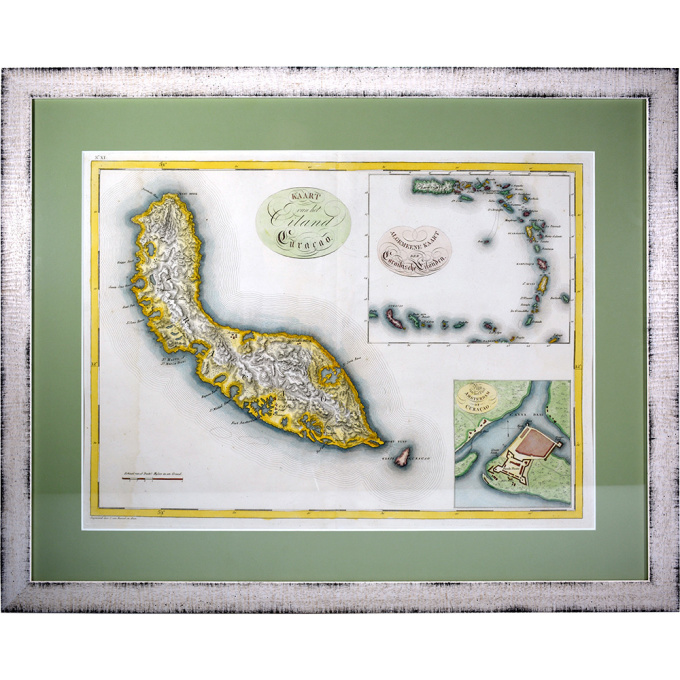 Curaçao map - C. van Baarsel en zoon by W.C van Baarsel
