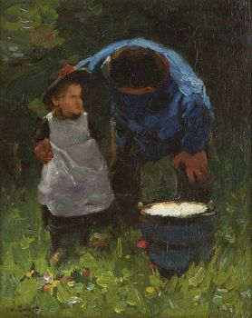 Father and child by Willem de Zwart