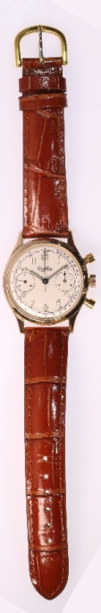 Vintage gold Breitling Mens Watch, 1945 fully refurbished by Breitling Switzerland by Unknown artist