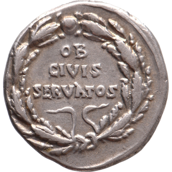 AR Denarius Augustus (27 BC-14 AD) 19 BC by Unknown Artist