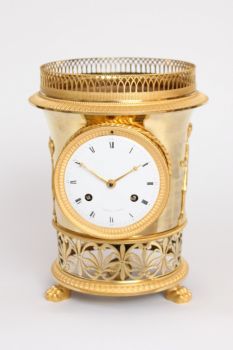 A French Empire ormolu urn mantel clock Angevin A Paris, circa 1810 by Angevin A Paris