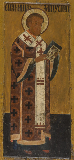 The Entry of Mother of God in the Temple  and St. John Chrysostymos by Unknown artist