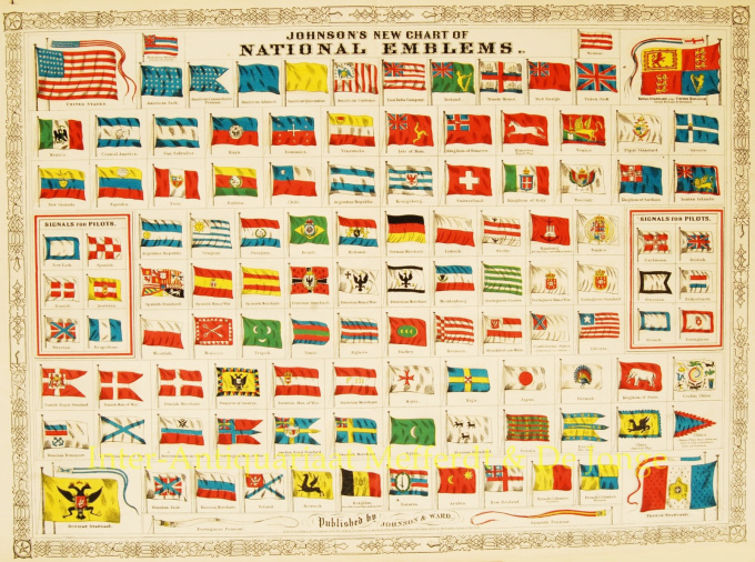 Flag chart  by J. Johnson Alvin