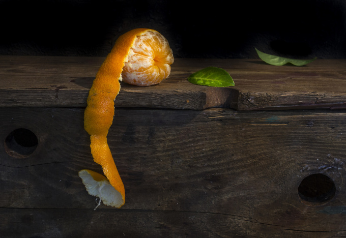 Peeling Orange by Mos Merab Samii