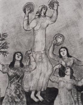 Miriam's dance by Marc Chagall