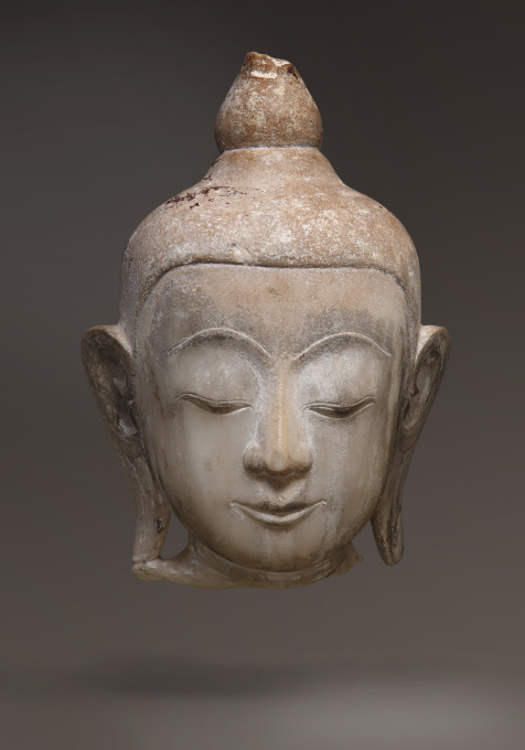 Head of Buddha  by Onbekende Kunstenaar