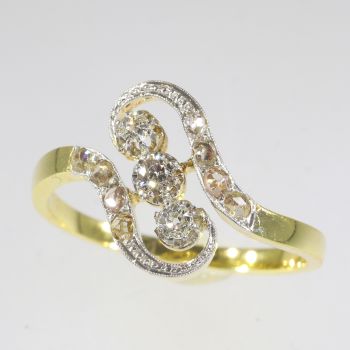Vintage diamond engagement ring by Unknown Artist