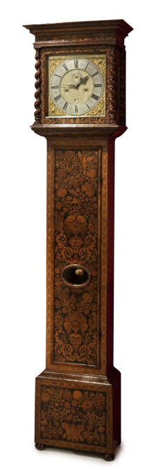 A rare Long case clock with Dutch marqueterie by James Markwick