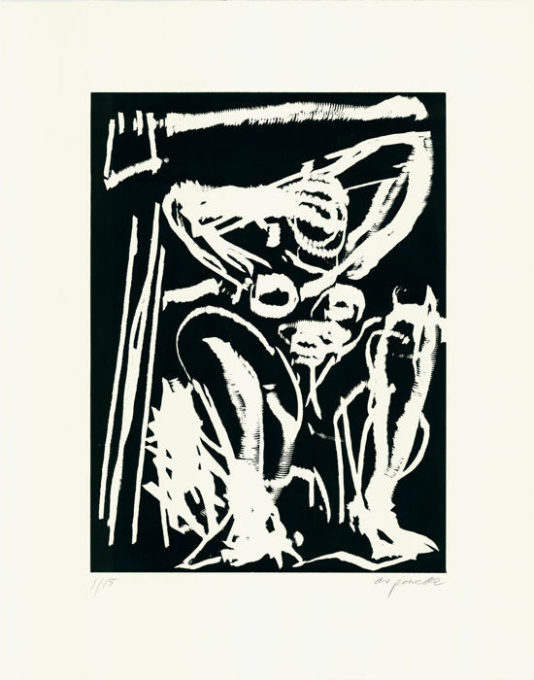 'Sitzender akt' by A.R. Penck