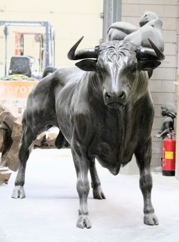Stier life size - Bronze by Chris Tap