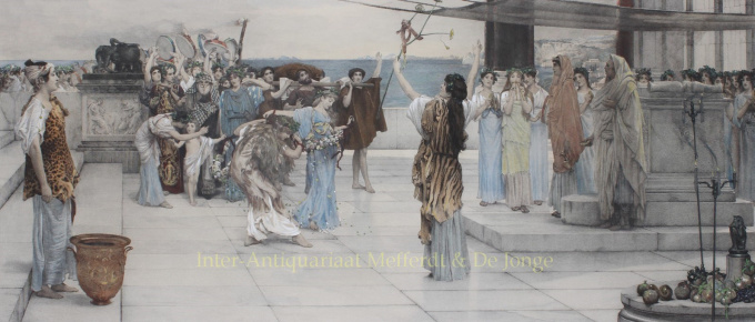 Dedication to Bacchus  by Lawrence Alma-Tadema