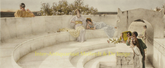 Under the Roof of Blue Ionian Water  by Lawrence Alma-Tadema