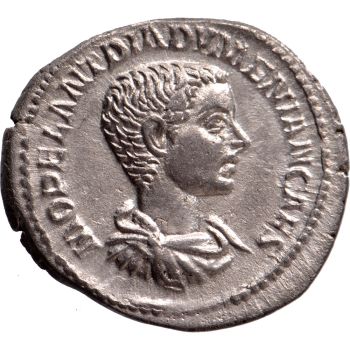 AR Denarius Diadumenian as caesar (217-218) by Unknown Artist