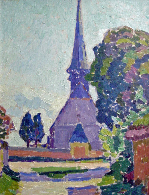 Eglise en Normandie/ Church in Normandy by Gaston Thiesson