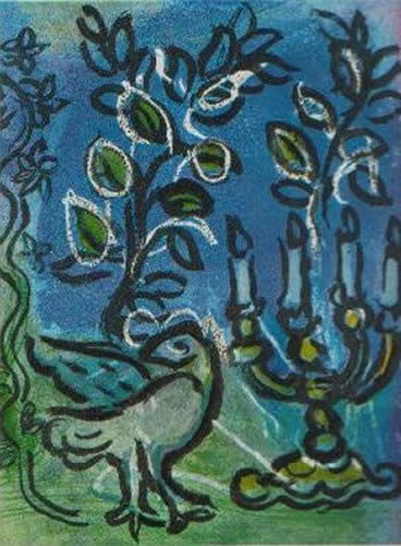 Le Chandelier by Marc Chagall