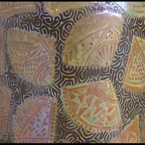 Rear motif art nouveau vase by Clement Massier