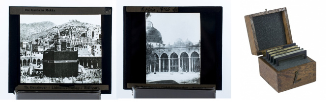 5 original glass lantern slides with the earliest photographs of Mecca and Medina by Muhammad Sadiq Bey, Christiaan Snouck Hurgronje, & Al-Sayyid 'Abd al-Ghaffâr, by 