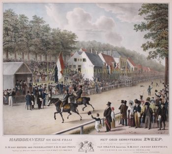 Horse racing in Leeuwarden  by Jan Hendrik Matthijsen