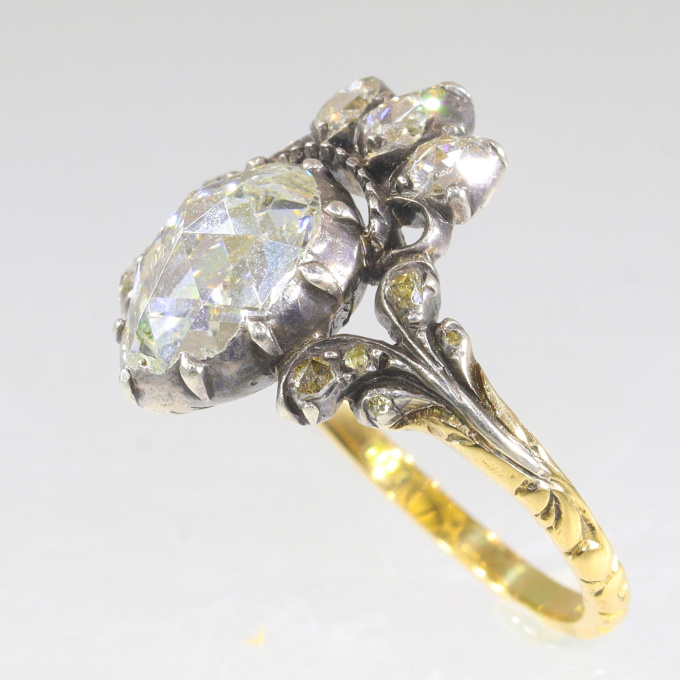 Victorian royal heart diamond engagement ring by Onbekende Kunstenaar