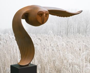 Vliegende uil by Evert den Hartog