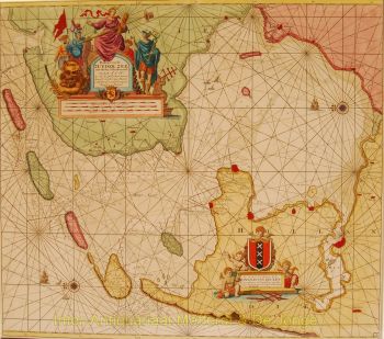 Zuiderzee antieke zeekaart  by Keulen