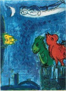 Les Monstres de Notre Dame by Marc Chagall