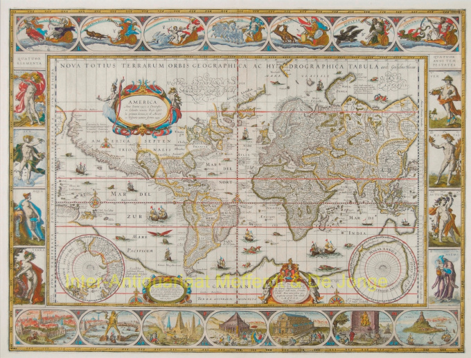 World map  by Onbekende Kunstenaar