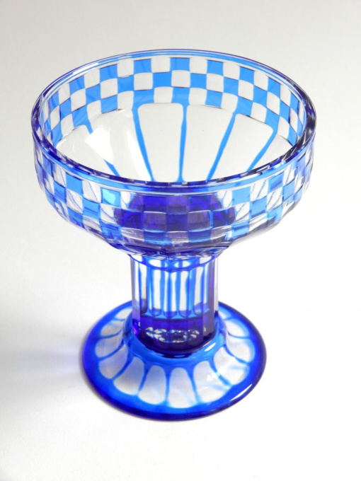 Coupe with geometric decor by Otto Prutscher