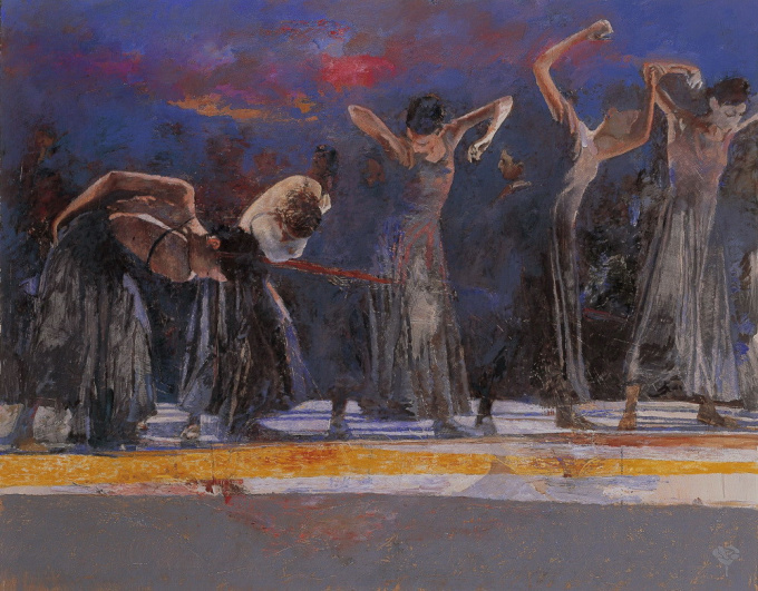 'Five Dancers San Francisco'  by Robert Heindel