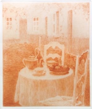 La nappe Rose The pink tablecloth by Henri Le Sidaner