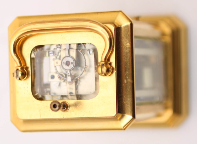 A miniature Swiss carriage timepiece with repetition, circa 1860 by Onbekende Kunstenaar