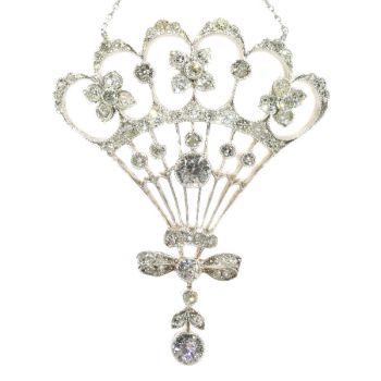 Belle Epoque diamond pendant most probably Austrian Hungarian by Unknown Artist