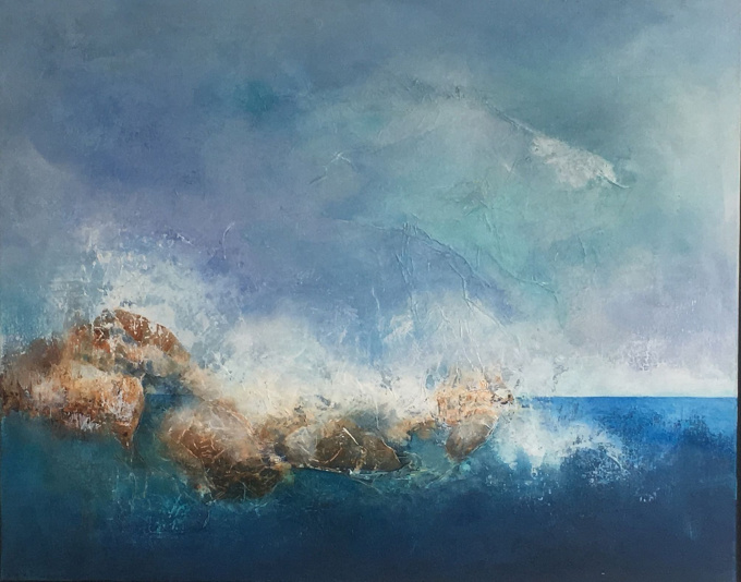 The Coast mixed media by Sophie Brauckmann