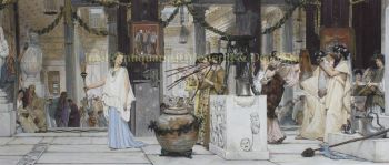 The Vintage Festival  by Lawrence Alma-Tadema