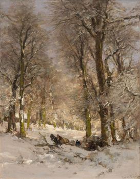 Winterlandscape Het Haagse Bos by Louis Apol