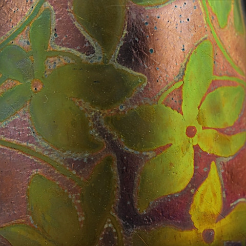 Art nouveau vase  by Clement Massier