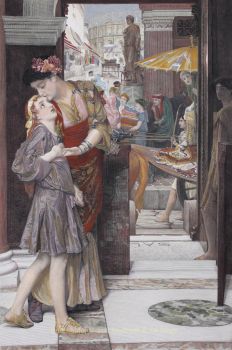 A Parting Kiss  by Lawrence Alma-Tadema